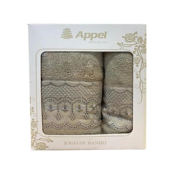 Kits de Toalha Appel Bordare de Algodão de fio nobre
