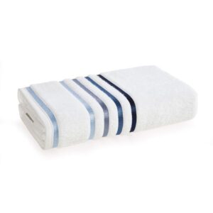 Toalha Banhão Karsten Fio Penteado Lumina Branco/ Azul