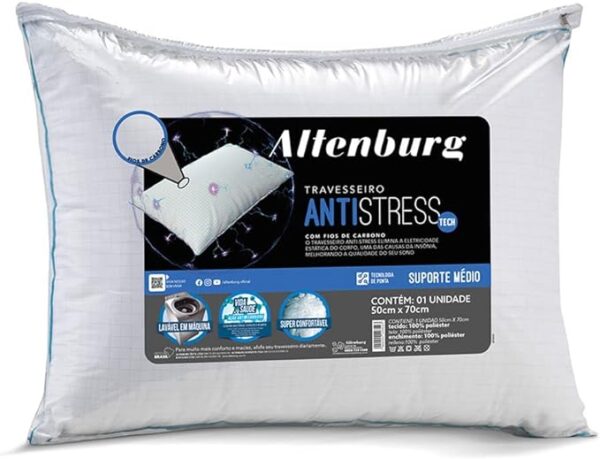 Travesseiro Antistress Altenburg Liso Tecido - Imagem 2