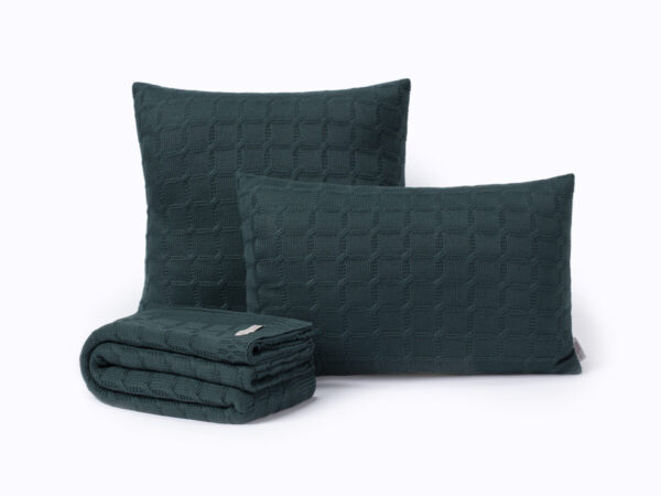 Conjunto de Peseira & Almofadas Big Tricot Várias Cores e Modelos - Imagem 4
